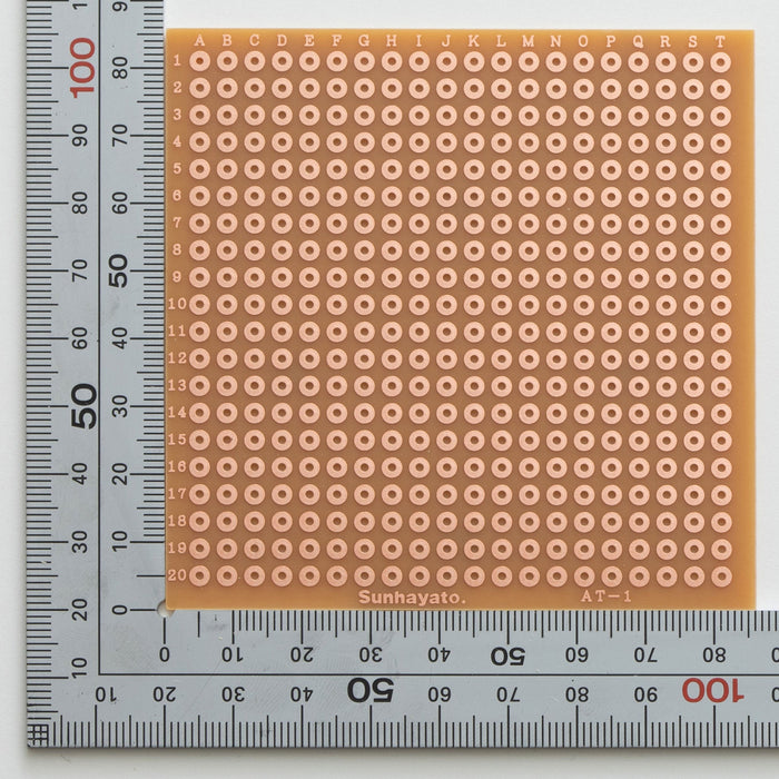 写真：4mmピッチ基板（86×86×1.6t）（AT-1S(43)）：はんだ面