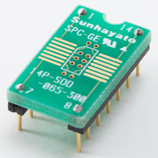 写真：変換アダプター（0.65mmピッチ／14ピン）（14P-SOD-065-300）：本体外観