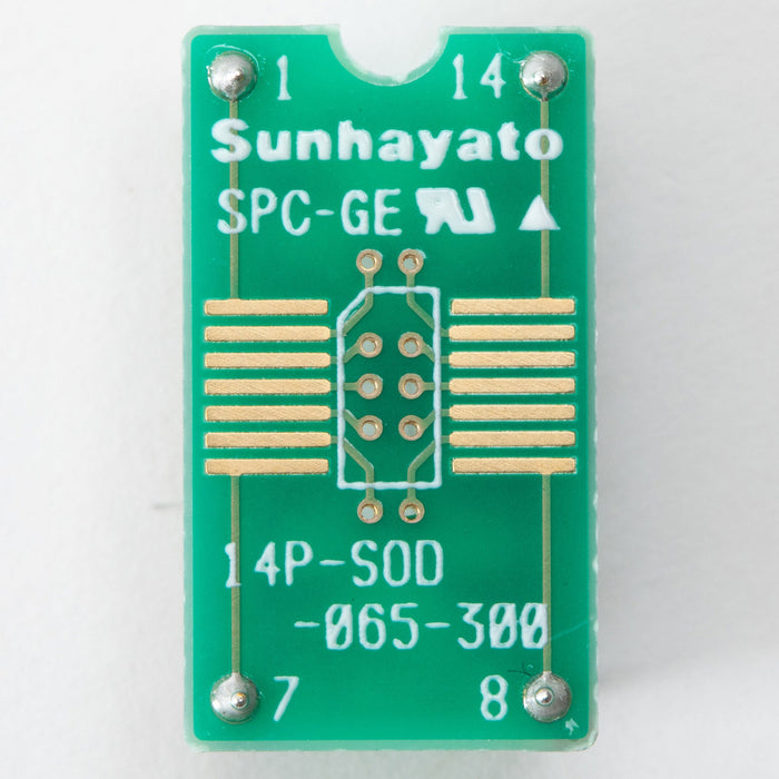 写真：変換アダプター（0.65mmピッチ／14ピン）（14P-SOD-065-300）：正面