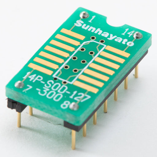 写真：変換アダプター（1.27mmピッチ／14ピン）（14P-SOD-127-300）：本体外観