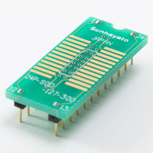 写真：変換アダプター（1.27mmピッチ／24ピン）（24P-SOD-127-300）：本体外観