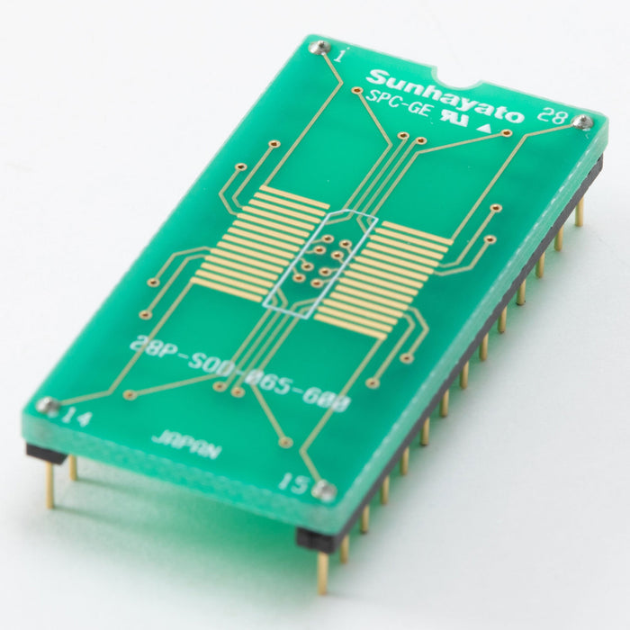 写真：変換アダプター（0.65mmピッチ／28ピン）（28P-SOD-065-600）：本体外観