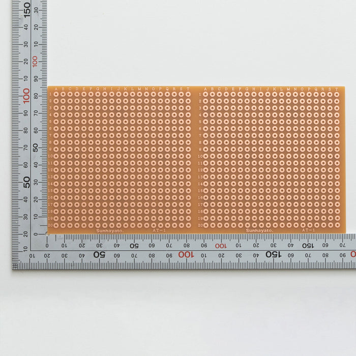 写真：4mmピッチ基板（86×172×1.6t）（AT-1W(44)）：はんだ面
