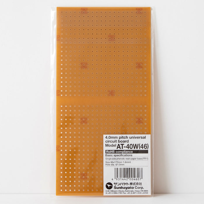 写真：※在庫限り※4mmピッチ基板（86×172×1.6t）（AT-40W(46)）：商品外観