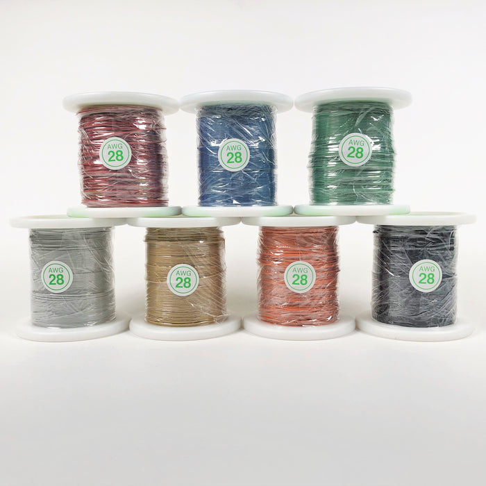 写真：ジュンフロンETFE電線（黄）（AWG28-100m-KI）：