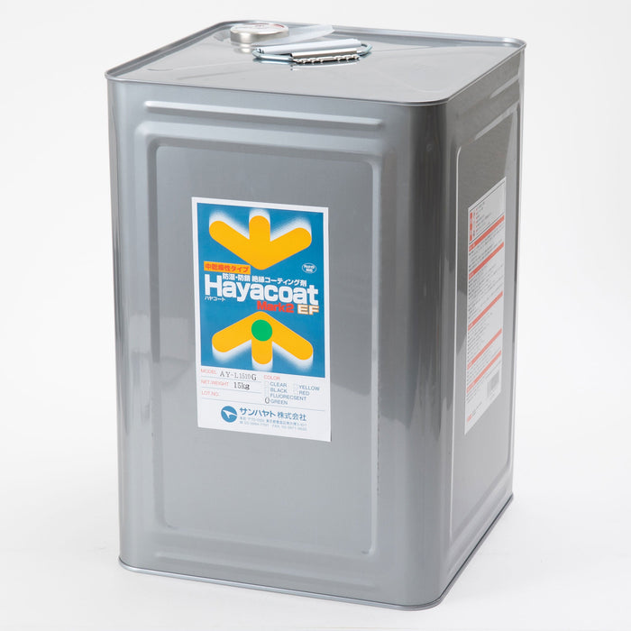 写真：中乾燥性タイプ ハヤコート Mark2 EF（原液タイプ／緑色／15kg）（AY-L1510G）：本体外観