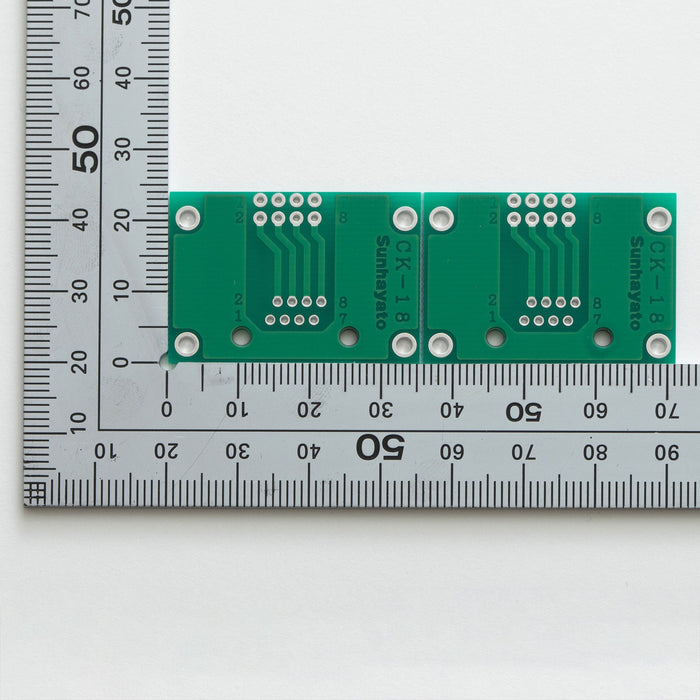 写真：モジュラー用変換基板（モジュラー88タイプ）（CK-18）：はんだ面