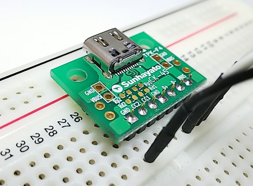 写真：USB Type-C コネクタ変換基板（CK-45）：
