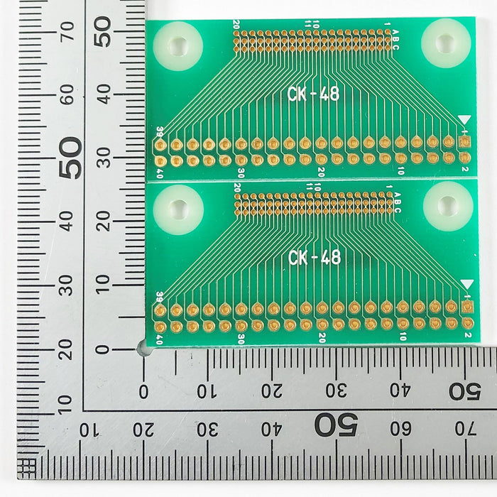 写真：※販売終了※1.27mmピッチコネクタ変換基板（40ピン）（CK-48）：部品面