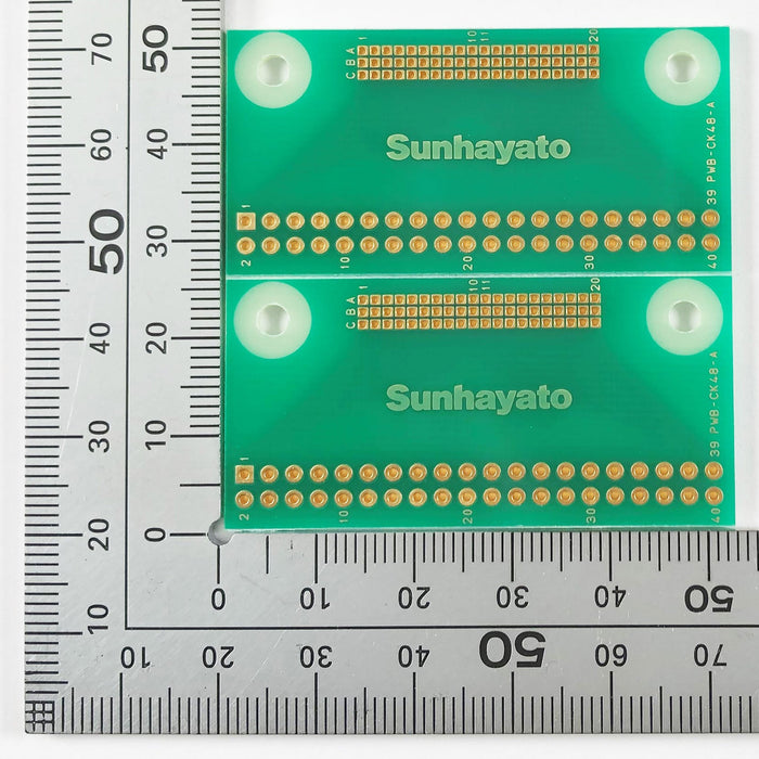 写真：※販売終了※1.27mmピッチコネクタ変換基板（40ピン）（CK-48）：はんだ面