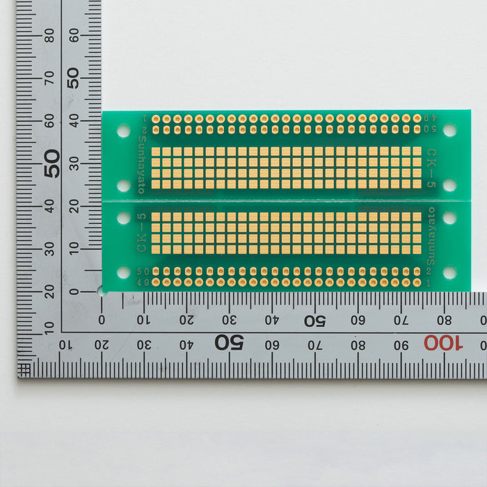 写真：※在庫限り※SMTコネクタ変換用基板（0.6mmピッチ／50ピン）（CK-5）：はんだ面