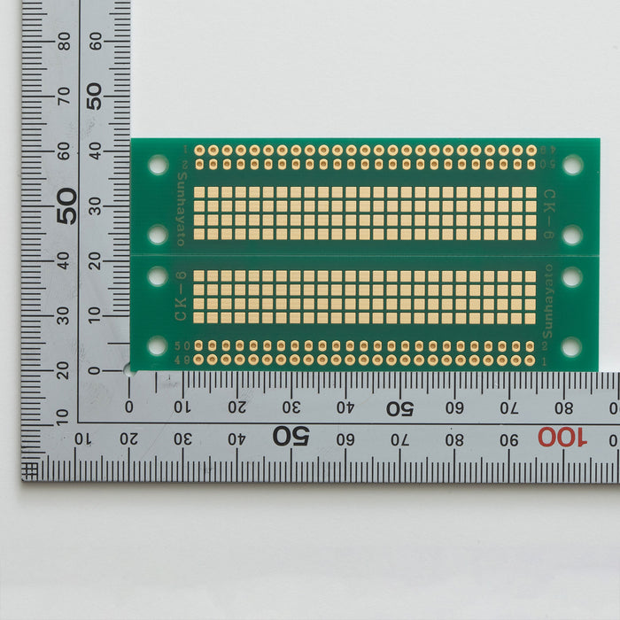 写真：※在庫限り※SMTコネクタ変換用基板（0.8mmピッチ／50ピン）（CK-6）：はんだ面