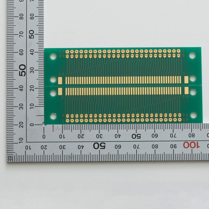 写真：※在庫限り※SMTコネクタ変換用基板（1.27mmピッチ／50ピン）（CK-9）：部品面