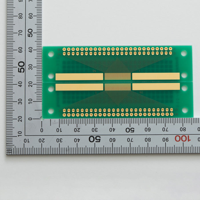 写真：※在庫限り※SMTコネクタ変換用基板（0.3mmピッチ／50ピン）（CKS-310）：部品面