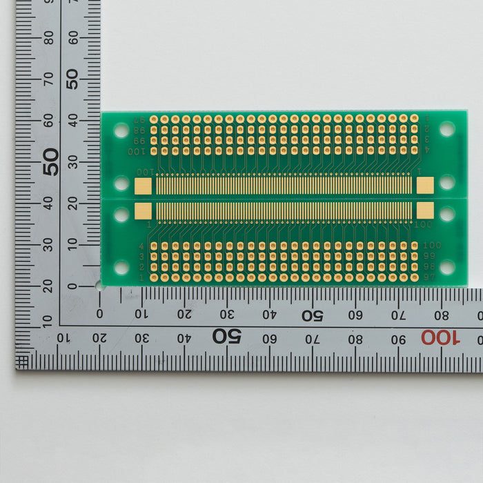 写真：※在庫限り※SMTコネクタ変換用基板（0.6mmピッチ／100ピン）（CKS-620）：部品面
