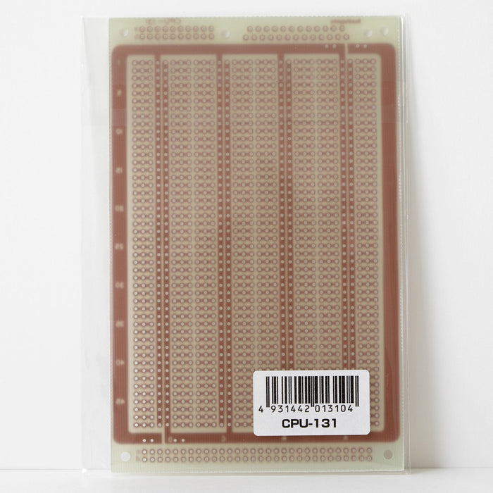 写真：ユニバーサル基板（ガラスエポキシ片面／96×150×1.6t）（CPU-131）：商品外観