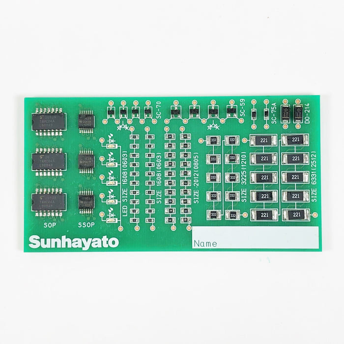 写真：ハンダ付け技能練習セット（SMD 初級）（CT-ST20）：