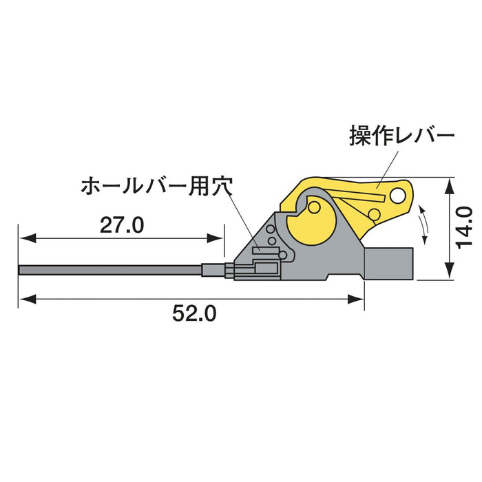 写真：※販売終了※面実装IC用テストクリップ（0.8～2.54mmピッチ／10本入）（HP-2-10）：