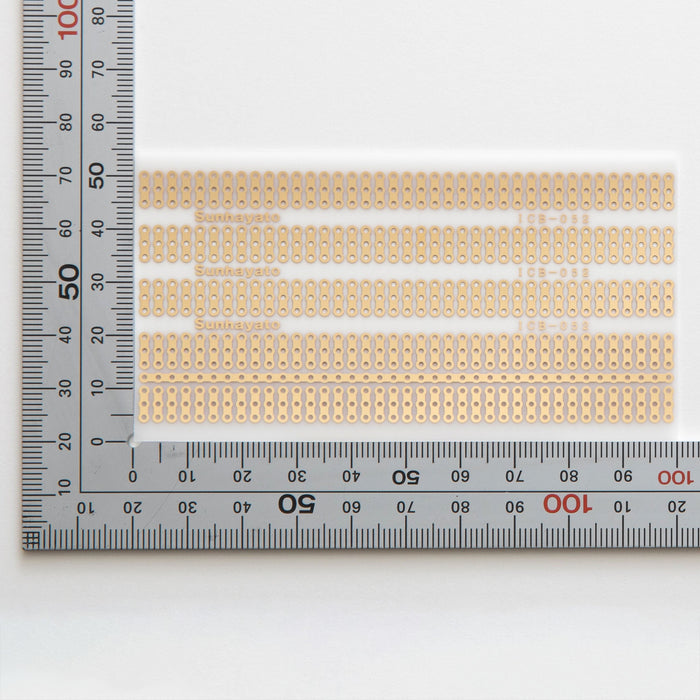 写真：シール基板（ドット3連結パターン）（ICB-052）：はんだ面