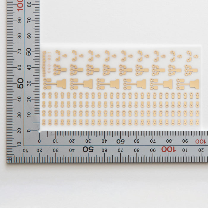 写真：シール基板（チップCRパターン）（ICB-053）：はんだ面