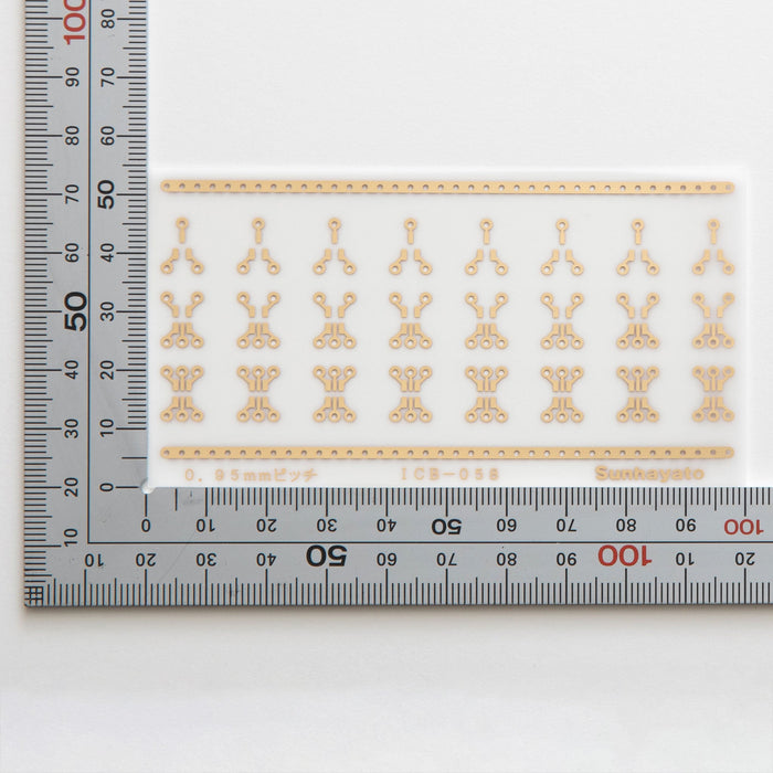 写真：シール基板（0.95mmピッチ／チップTrパターン）（ICB-058）：はんだ面