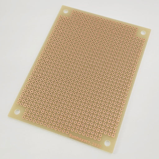 写真：小型ユニバーサル基板（ガラスコンポジット片面／72×95×1.2t）（ICB-293G）：本体外観