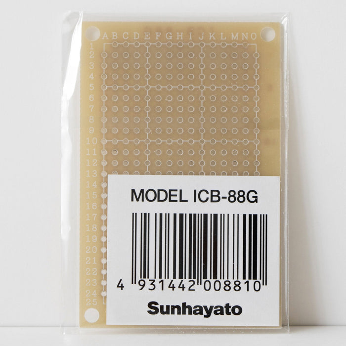 写真：小型ユニバーサル基板（ガラスコンポジット片面／47×72×1.2t）（ICB-88G）：商品外観