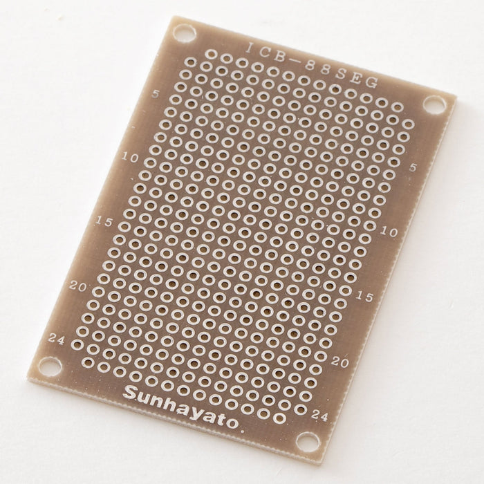 小型ユニバーサル基板（ガラスコンポジット両面／47×72×1.2t）（ICB