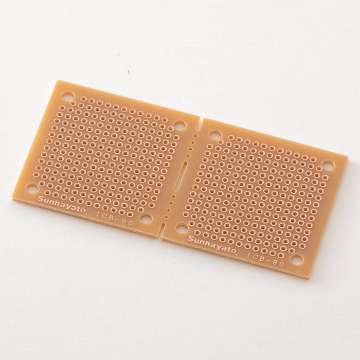 写真：小型ユニバーサル基板（紙フェノール片面／45×91×1.6t）（ICB-90）：本体外観