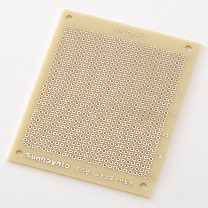 小型ユニバーサル基板（鉛フリー基板片面／72×95×1.2t）（ICB-93SG-PbF