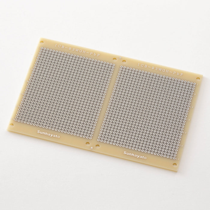 写真：小型ユニバーサル基板（鉛フリー基板両面／95×138×1.6t）（ICB-93WGH-PbF）：本体外観