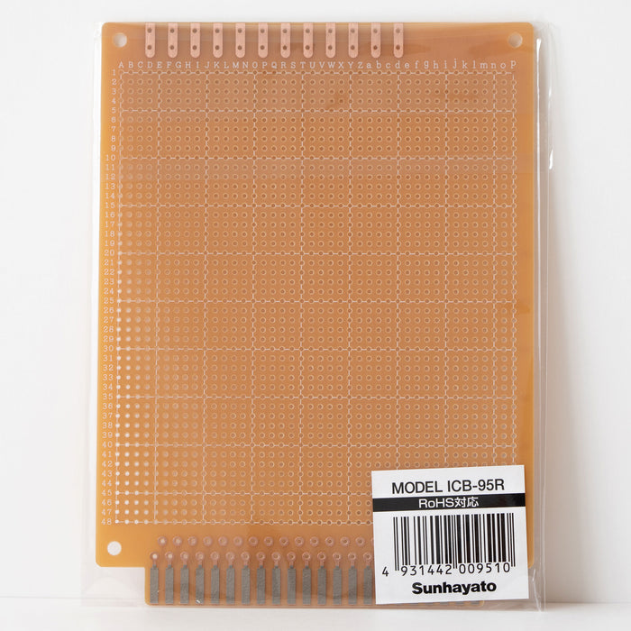 写真：※在庫限り※端子付きユニバーサル基板（紙フェノール両面／115×155×1.6t）（ICB-95R）：商品外観