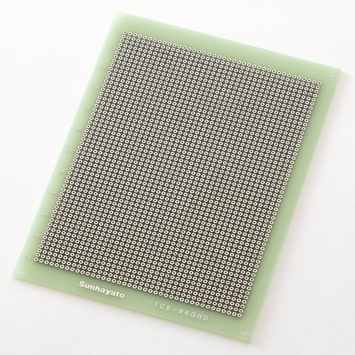 写真：ユニバーサル基板（ガラスエポキシ両面／115×160×1.6t）（ICB-96GHD）：本体外観