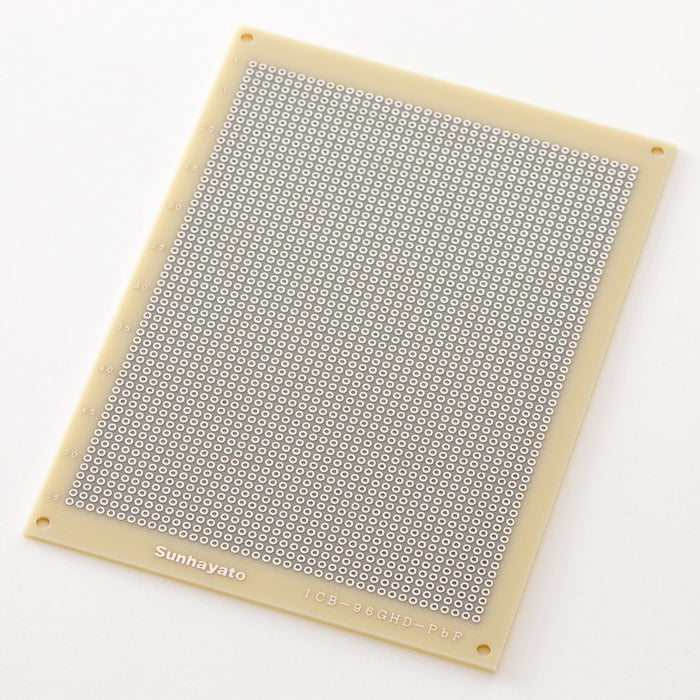 写真：ユニバーサル基板（鉛フリー基板両面／115×160×1.6t）（ICB-96GHD-PbF）：本体外観