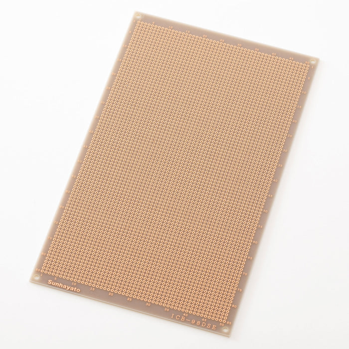 写真：ユニバーサル基板（ガラスコンポジット両面／137×232×1.6t）（ICB-98DSE）：本体外観