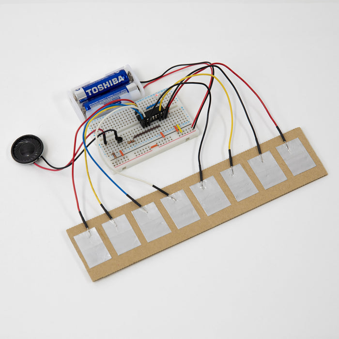 写真：※販売終了※小型ブレッドボードパーツセット（SBS-208）：組立て例