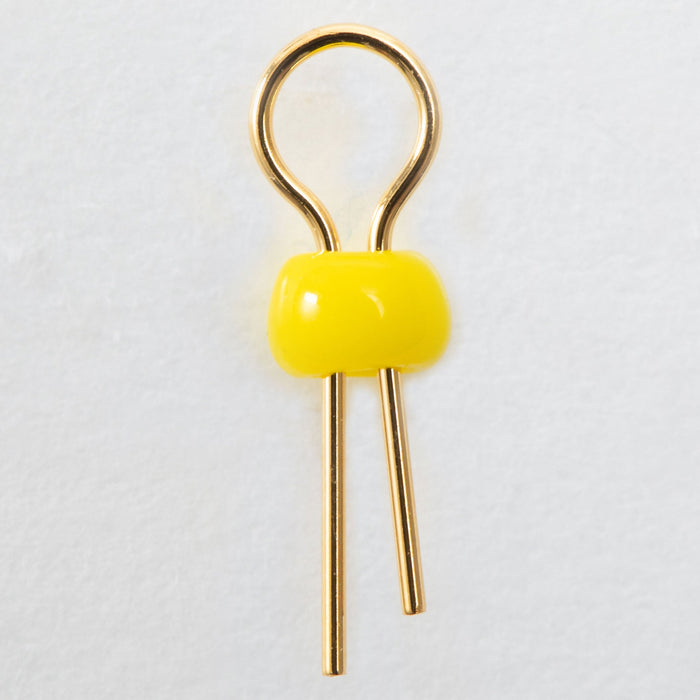 写真：オシロプローブ用チェック端子（黄）（SLC-2-G-KI）：本体外観