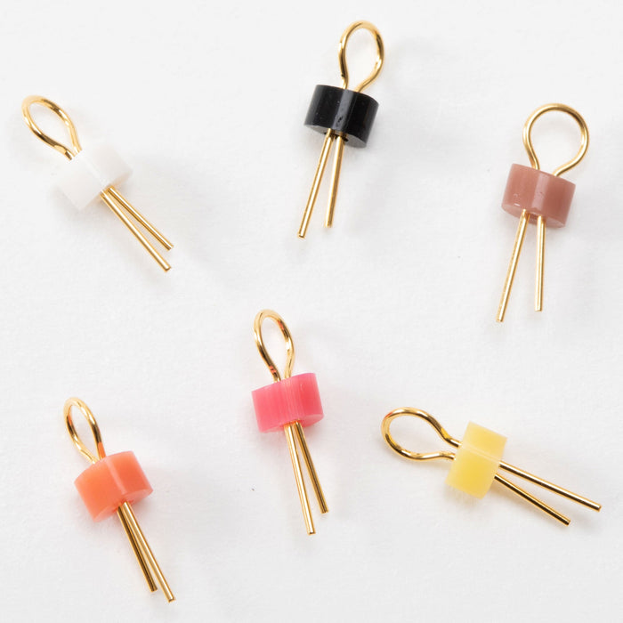 写真：オシロプローブ用チェック端子（黒）（SLC-22-G-KURO）：色バリエーション