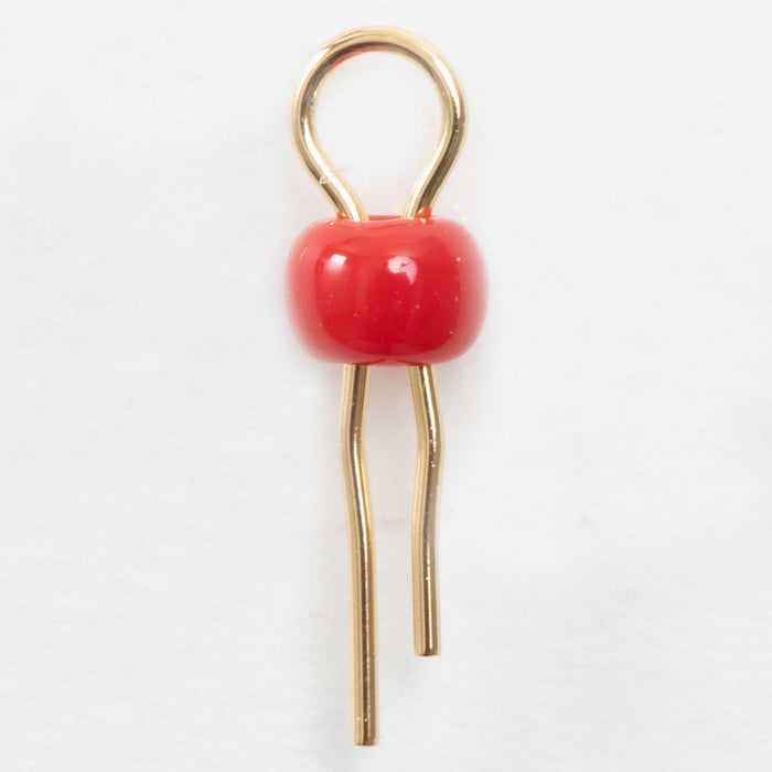 写真：オシロプローブ用チェック端子（赤）（SLC-3-G-AKA）：本体外観