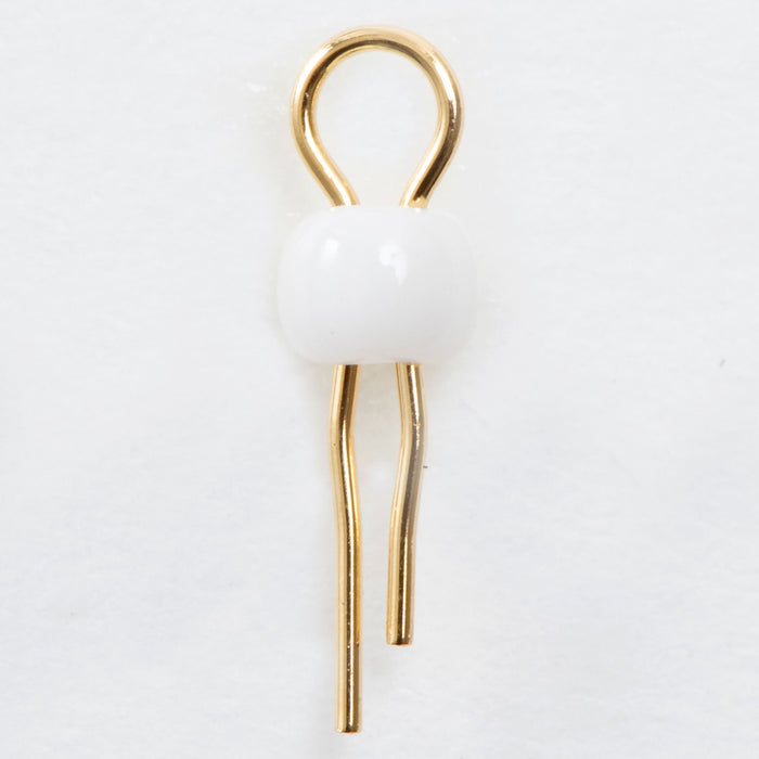 写真：オシロプローブ用チェック端子（白）（SLC-3-G-SIRO）：本体外観