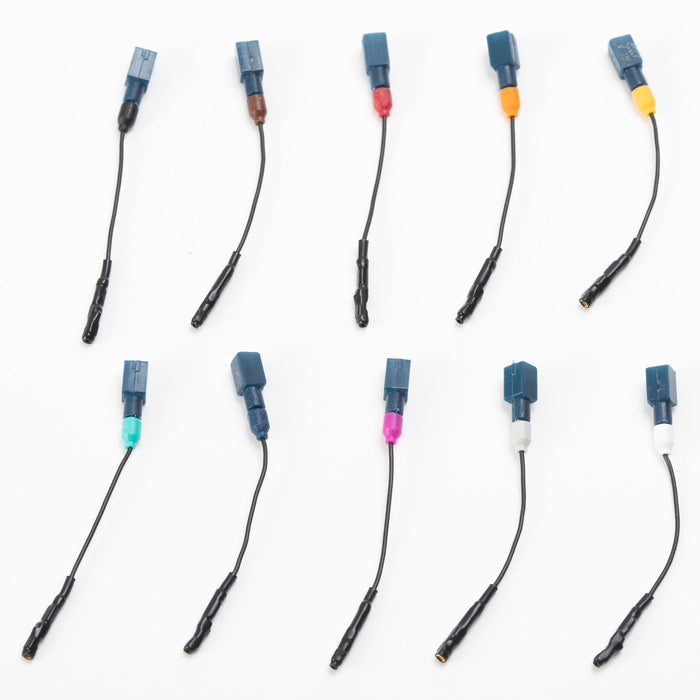 写真：※販売終了※テストクリップ用接続コード（クリップ用メス+プローブ用オス）（SOP-71）：色バリエーション