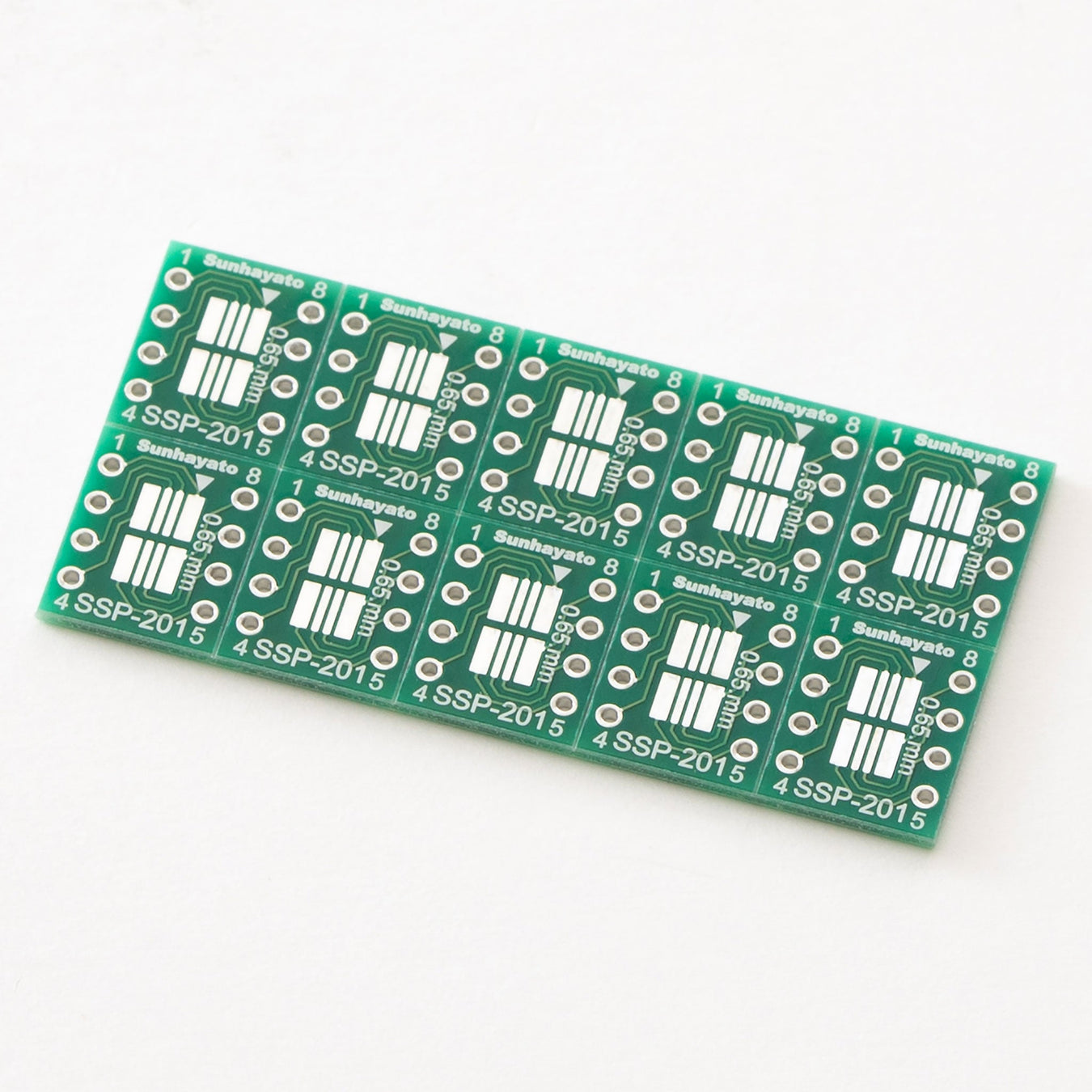 photograph:SOP IC Conversion Board(0.65, 1.27mm pitch/Max.8 pin) (SSP-201): Body appearance for SSOP