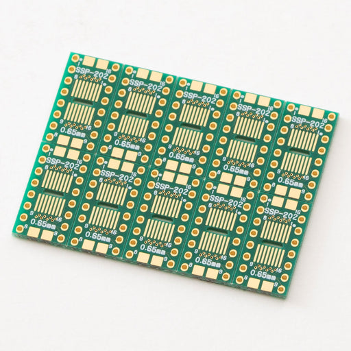 写真：SOP IC変換基板（0.5・0.65mmピッチ／Max.16ピン）（SSP-202）：本体外観