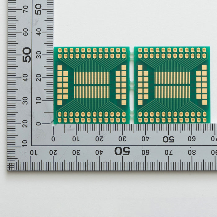 写真：SOP IC変換基板（0.65mmピッチ／Max.48ピン）（SSP-64）：部品面
