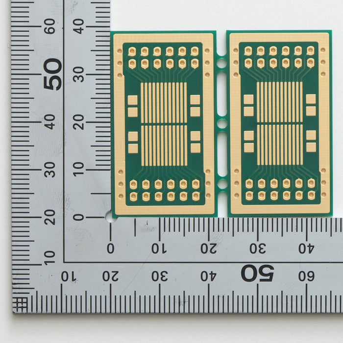 写真：※在庫限り※SOP IC変換基板（0.8mmピッチ／Max.24ピン）（SSP-81）：部品面
