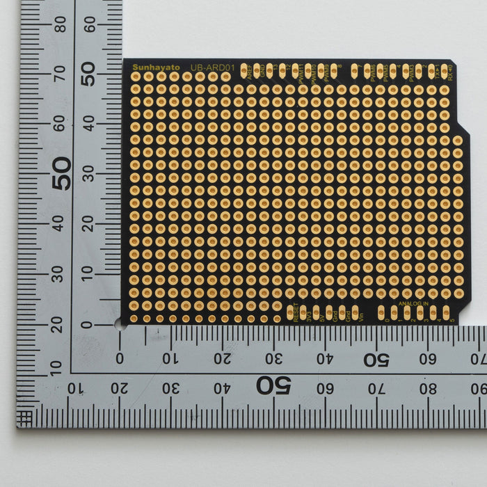 写真：For Arduino Duemilanove（黒色）（UB-ARD01）：はんだ面
