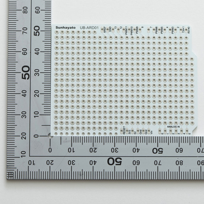 写真：For Arduino Duemilanove（白色）（UB-ARD01WH）：はんだ面