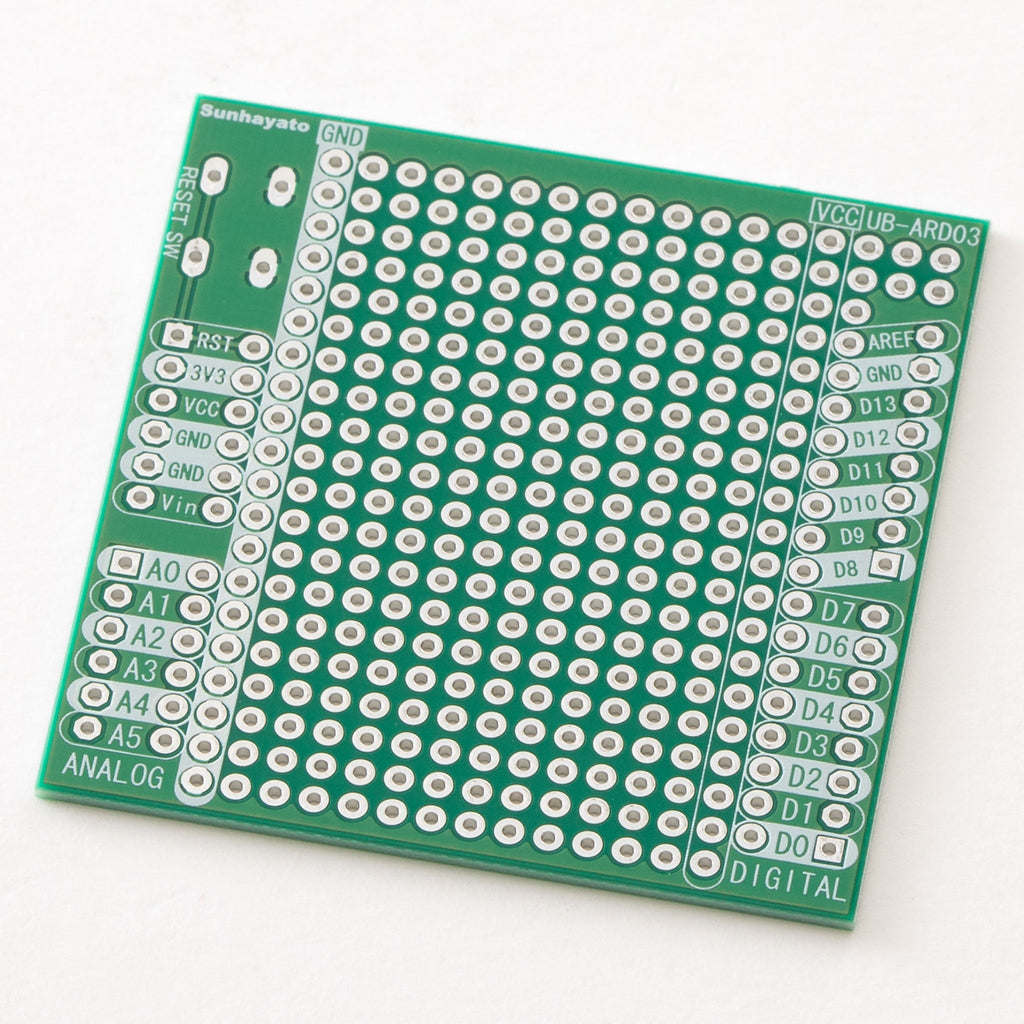 ユニバーサル系　サブ基板　動作確認済品 Arduino用ユニバーサル基板（UB-ARD03） — サンハヤト 公式オンライン