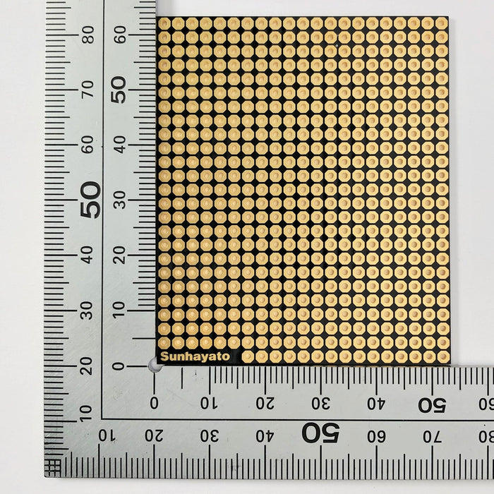 写真：Raspberry Pi Pico用ユニバーサル基板（UB-RPI04）：はんだ面