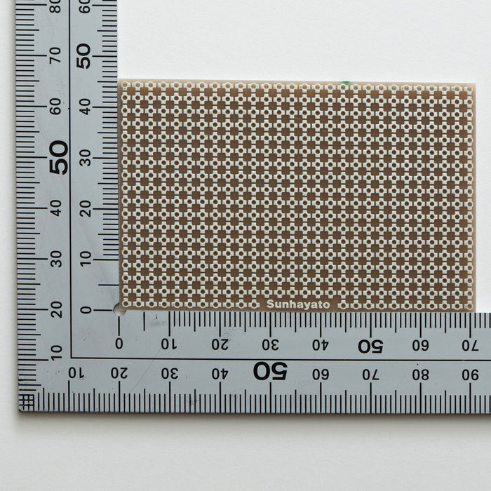 写真：SMD&DIP共用ユニバーサル基板（UB-SMD02）：はんだ面